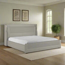 Sculpted Panel Upholstered Bed