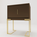 Luxe Gold Frame Nightstand