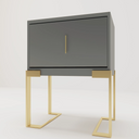 Luxe Gold Frame Nightstand