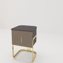 Elegance Gold Base Nightstand