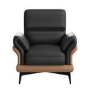 Luxurious Two-Tone Leather Armchair