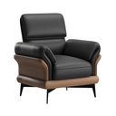 Luxurious Two-Tone Leather Armchair