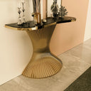 Luxe Hourglass Console Table