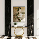 Celeste Black Marble Console Table