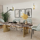 Marbella Oval Marble Dining Table