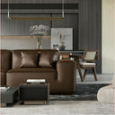 Elite Contemporary Leather Sofa