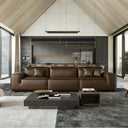 Elite Contemporary Leather Sofa