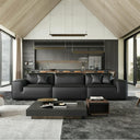 Elite Contemporary Leather Sofa