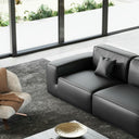 Elite Contemporary Leather Sofa