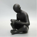 Minimalist Reading Sculptures - Black and White Decorative Set