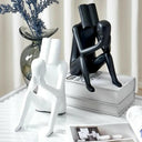 Modern Thinker Bookend Sculptures