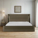 Sculpted Panel Upholstered Bed