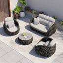 Braided 4-Piece Outdoor Lounge Set