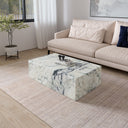 Luxe Rectangular Marble Coffee Table