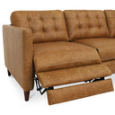 Bridgers Power Recliner Sofa Tan Leather