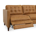 Bridgers Power Recliner Sofa Tan Leather