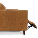 Bridgers Power Recliner Sofa Tan Leather